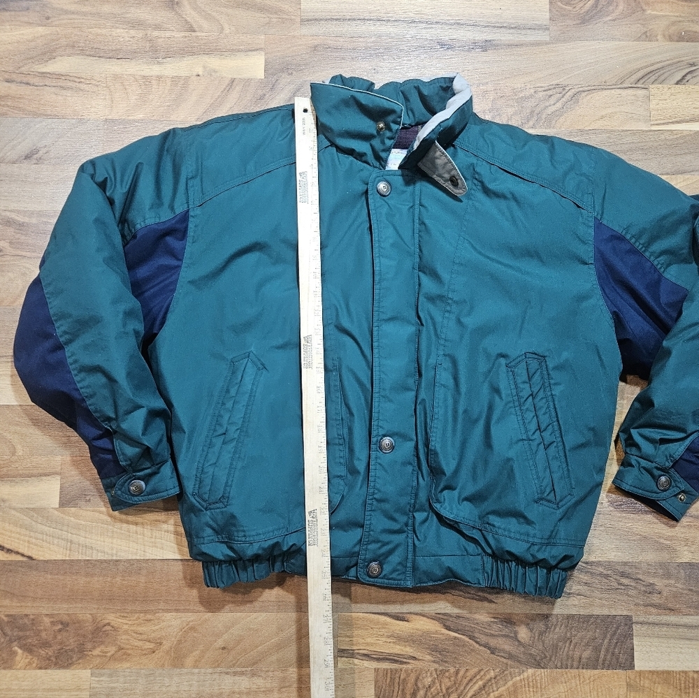 Members Only Club House Traditions Down Jacket Green Navy Size Large - Picture 7 of 11